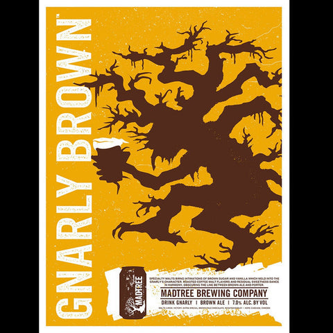 Gnarly Brown Poster